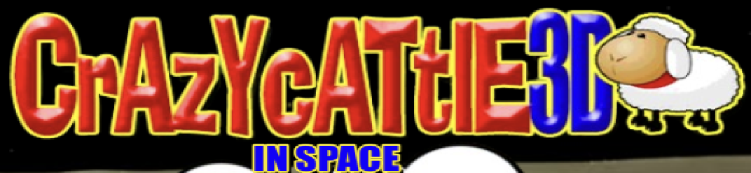 crazy cattle 3d in space